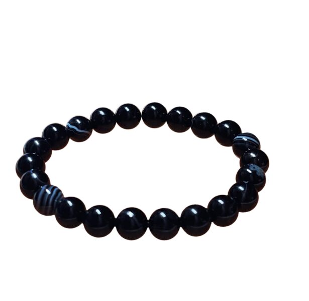 BLACK AGATE 8 mm